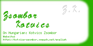 zsombor kotvics business card